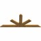 Ekena Millwork Saratoga Rough Sawn Timber Gable Bracket, Western Red Cedar, 84"W x 35"H x 2"D x 6"F, 10/12 Pitch GBW084X35X0206SAR00RWR - alternate 3